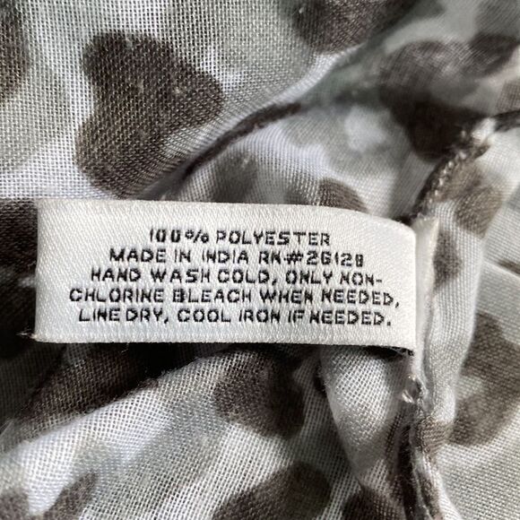 Ann Taylor Loft Gray Animal Print Scarf - Picture 6 of 7